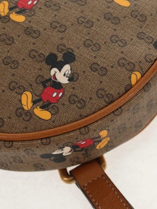 GUCCI Micro GG Supreme Disney Mini Backpack PVC Beige 603730 Auth 146074SM main image 5